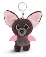 Nici sleutelhanger Glubschis Baako junior pluche 9 cm bruin - thumbnail