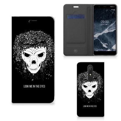 Mobiel BookCase Nokia 5.1 (2018) Skull Hair Mobiel BookCase Nokia 5.1 (2018) Skull Hair