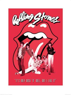 Kunstdruk The Rolling Stones - Its Only Rock n Roll 60x80cm