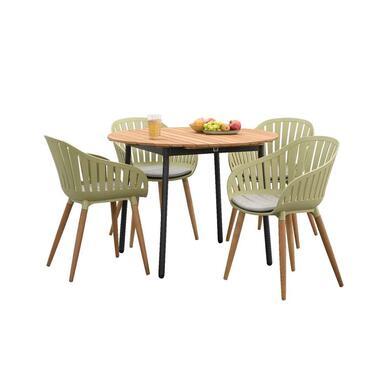 Le Sud tuinset Rodez Loire rond - lichtgroen - 5-delig