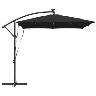 Cantilever Banana Parasol Zwart 249 x 249 x 250 cm
