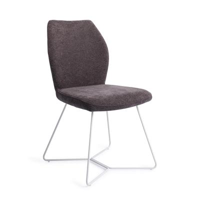 Jesper Home Eetkamerstoel 'Ikata' Beehive White, kleur Almost Black