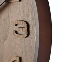 NeXtime ne-3096br wandklok dia. 35 cm, hout, bruin, &apos;wood wood medium&apos; - thumbnail