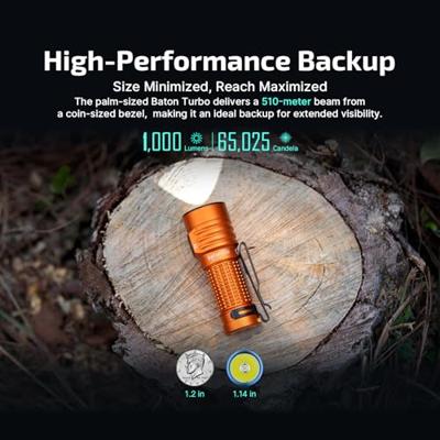 OLight Baton Turbo (Orange) Zaklamp 1000 lm 91 g