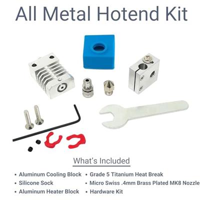 Micro-Swiss AllMetal Hotend Kit Geschikt voor: Creality CR-10