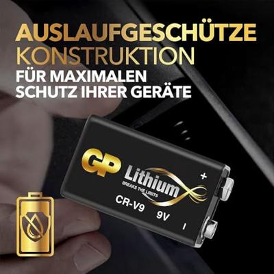 GP CR9VSTD565C1 9V batterij Lithium - thumbnail