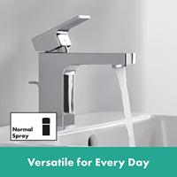 Hansgrohe Wastafelmengkraan Vernis Shape Eengreeps 100 Met Trekwaste CoolStart Chroom - thumbnail