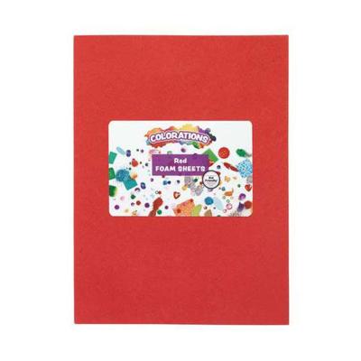 Colorations - foam vellen rood, 10st.