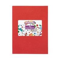 Colorations - foam vellen rood, 10st. - thumbnail