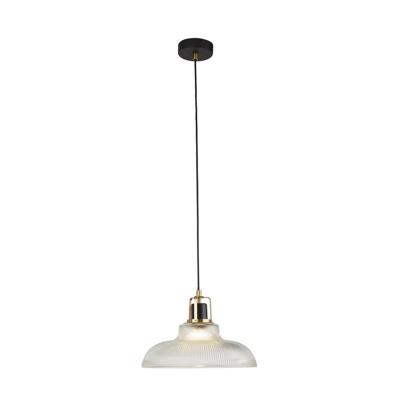 Searchlight Design hanglampGlossop messing met helder glas - 61189BK