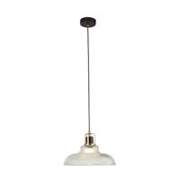 Searchlight Design hanglampGlossop messing met helder glas - 61189BK - thumbnail