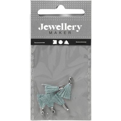 Creotime tassels 10 mm 5 stuks groen