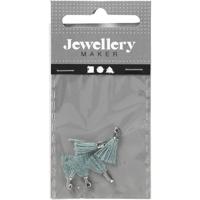 Creotime tassels 10 mm 5 stuks groen - thumbnail