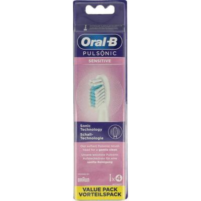 Oral-B Pulsonic Sensitive Opzetborstel voor elektrische tandenborstel 4 stuk(s) Wit Oral-B Pulsonic Sensitive Opzetborstel voor elektrische tandenborstel 4 stuk(s) Wit