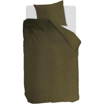 Dekbedovertrek Cotton Uni Olive Green 140x200/220