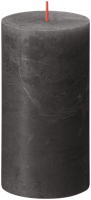 Bolsius rustiek kaars 130/68 grijs - thumbnail