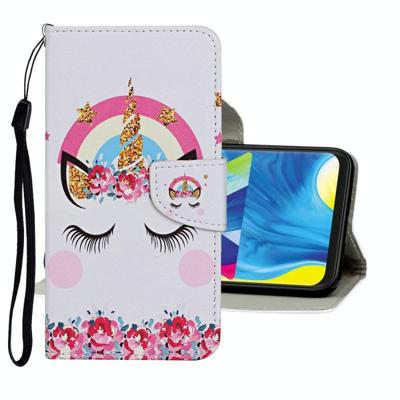 Voor Samsung Galaxy M10 / A10 Gekleurd tekenpatroon Horizontaal Flip Lederen hoesje met Holder & Card Slots & Wallet(Unicorn) Voor Samsung Galaxy M10 / A10 Gekleurd tekenpatroon Horizontaal Flip Lederen hoesje met Holder & Card Slots & Wallet(Unicorn)