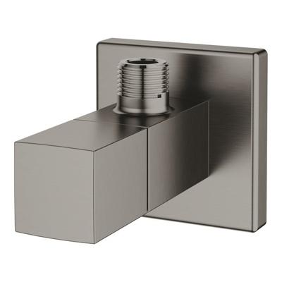 Hoekstopkraan GROHE Eurocube Hard Graphite Geborsteld