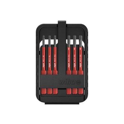 Wiha Bit-Set slimBit electric 6tlg Torx Wisselklingset 6-delig Torx VDE Wiha Bit-Set slimBit electric 6tlg Torx Wisselklingset 6-delig Torx VDE
