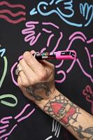 Uni Posca paintmarker PC-5BR, 1 - 4 mm, penseel punt, donkergroen - thumbnail