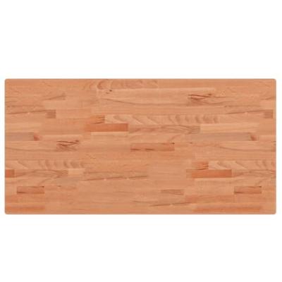 Tafelblad rechthoekig 100x50x2,5 cm massief beukenhout