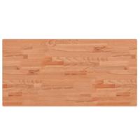 Tafelblad rechthoekig 100x50x2,5 cm massief beukenhout - thumbnail