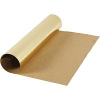 Creativ Company Faux leather papier, b: 49 cm, unikleurig,met folie, 350 gr, goud, 1 m/ 1 rol - thumbnail