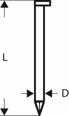 Bosch Accessories 2608200003 Stripnagels SN34DK Afmeting, lengte 80 mm 3000 stuk(s)