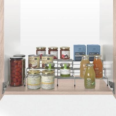 Metaltex Smart Kitchen 2-delig Schuifbaar Kruidenrek 28/55x23x13 cm Zilver