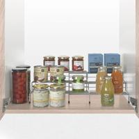 Metaltex Smart Kitchen 2-delig Schuifbaar Kruidenrek 28/55x23x13 cm Zilver - thumbnail
