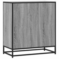 Dressoir 68x35x76 cm bewerkt hout en metaal grijs sonoma - thumbnail