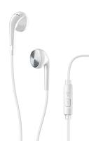 AQL Club Klassieke hoofdtelefoon met conische luidsprekers, topsound-streaming-technologie voor uitstekende muziekweergave, platte kabel zonder wirwar van kabels, soft-touch materiaal, wit - thumbnail