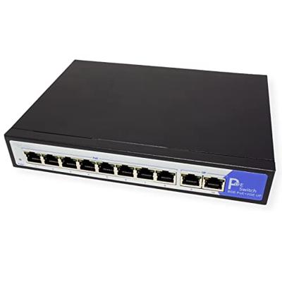 VALUE PoE+ Gigabit Ethernet Switch, 8+2 Ports