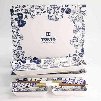 Japanse Sushi Borden Set - Tokyo Design Studio Flora Japonica - 4-delig