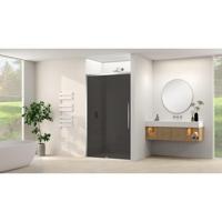 Van Rijn Products ST09 Schuifdeur vast deel - 177.5x200cm - grijs rookglas - soft-close - incl. Chroom ST09300180GRCH - thumbnail