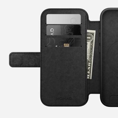 Nomad Modern leather folio iPhone 17 - Black Nomad Modern leather folio iPhone 17 - Black