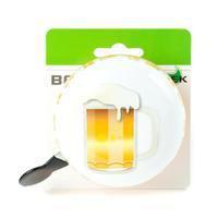 Widek ding dong bel groot bier emoticons op kaart - thumbnail