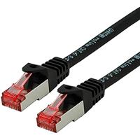 ROLINE patchkabel Cat.6 S/FTP (PiMF), componentniveau, LSOH, zwart, 0,5 m - thumbnail