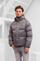 XPLCT Mono Puffer Winterjas Heren Grijs - Maat S - Kleur: Grijs | Soccerfanshop - thumbnail