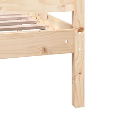 Bedframe massief hout 135x190 cm - thumbnail