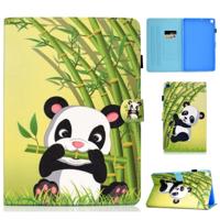 Colored Drawing Pattern Horizontal Flip PU Leather Case with Holder & Card Slots For Galaxy Tab A 10.1 (2019) / T510 / T515(Panda) - thumbnail