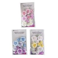 Papieren Bloemen met Glitters - thumbnail