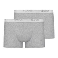 2-pak Basic boxershort heren - Heren onderbroek kort pijpje - heren ondergoed - M - Grijs - Onderbroek heren heren heren heren heren heren heren - thumbnail