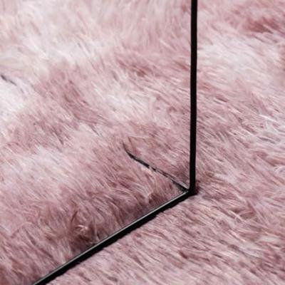 Hoogpolig vloerkleed NAVARRA 240x240 cm polyester stoffig roze
