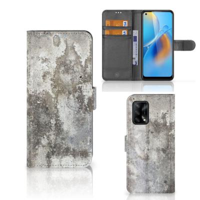 OPPO A74 4G | Bookcase | Beton Print