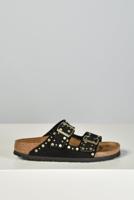 Birkenstock slippers Arizona Rivet Suede 1030348 black - thumbnail