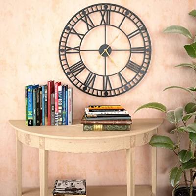 VidaXL Wandklok vintage-stijl met quartz-mechanisme xxl 60 cm metaal VidaXL Wandklok vintage-stijl met quartz-mechanisme xxl 60 cm metaal