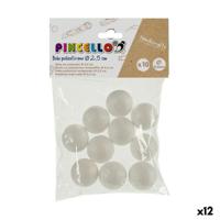 Materiaal voor handarbeid Ballen polyestyreen Ø 2,5 cm Wit 12 Stuks - thumbnail