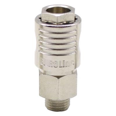 Euroline luchtkoppeling - ventielsteekkoppeling - snelkoppeling met buitendraad - 1/2