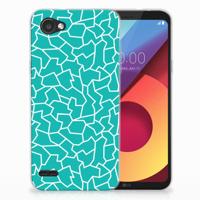 LG Q6 | LG Q6 Plus Hoesje maken Cracks Blue - thumbnail